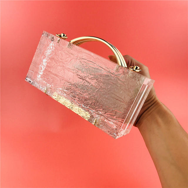 Transparent acrylic evening bags