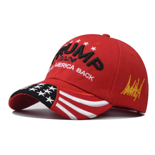 New 2024 Trump embroidered cotton baseball cap