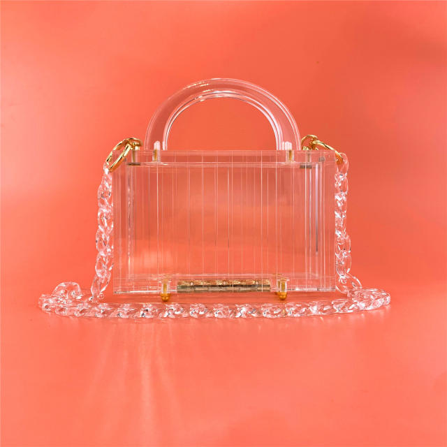 Transparent acrylic evening bags