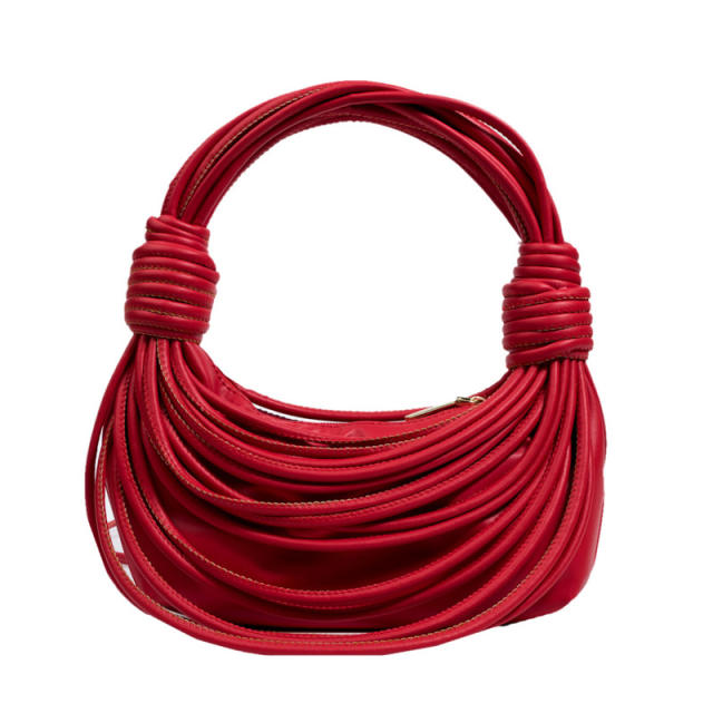 Fashion thread bundle woven knotted women shoulder bag