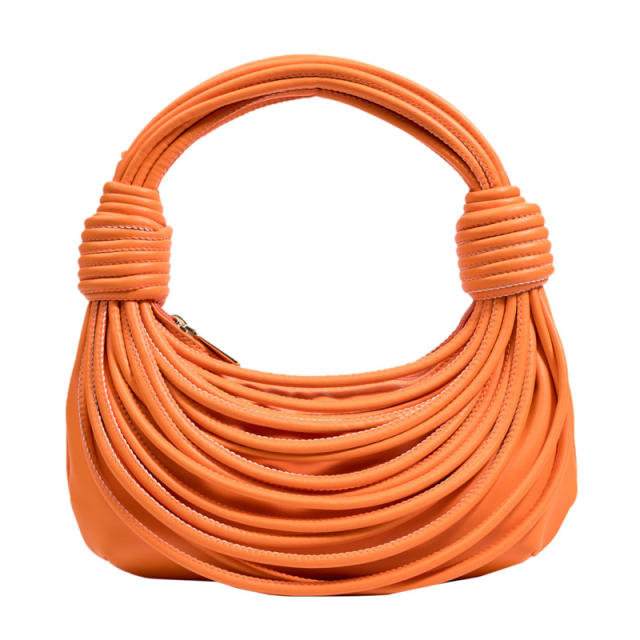 Fashion thread bundle woven knotted women shoulder bag