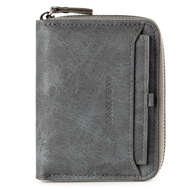 Short style zipper vintage purse