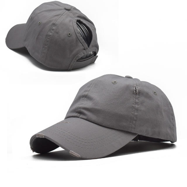 Camouflage simple high ponytails baseball cap