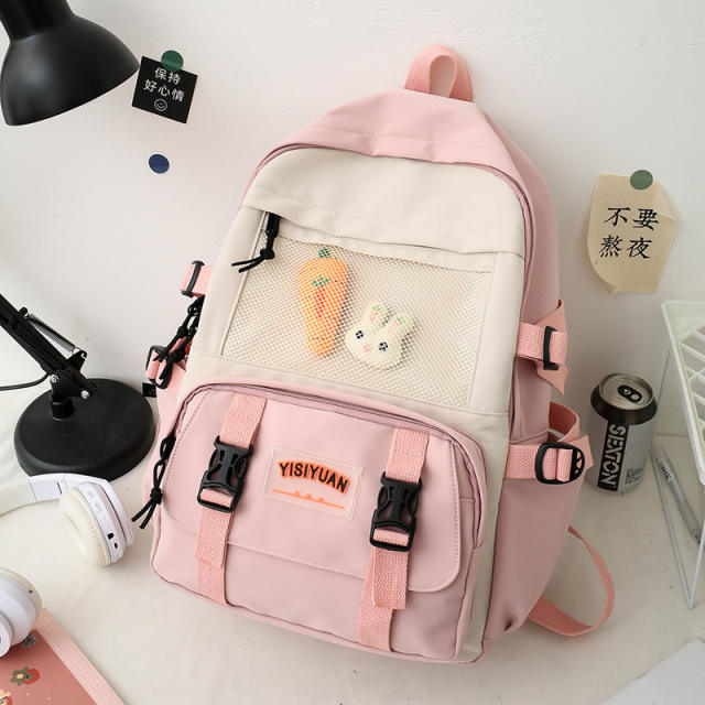Korean fashion large capacity nylon backpack