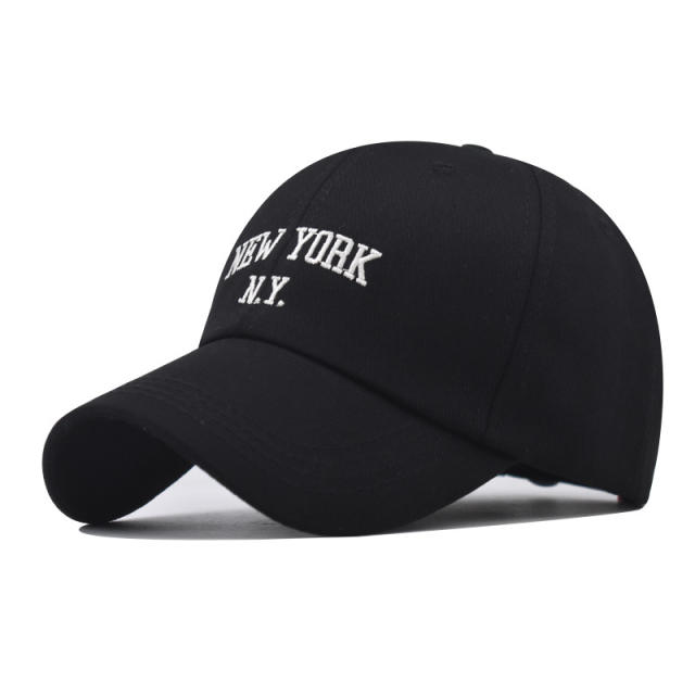 Fashion NEW YORK letter embroidered cotton baseball cap