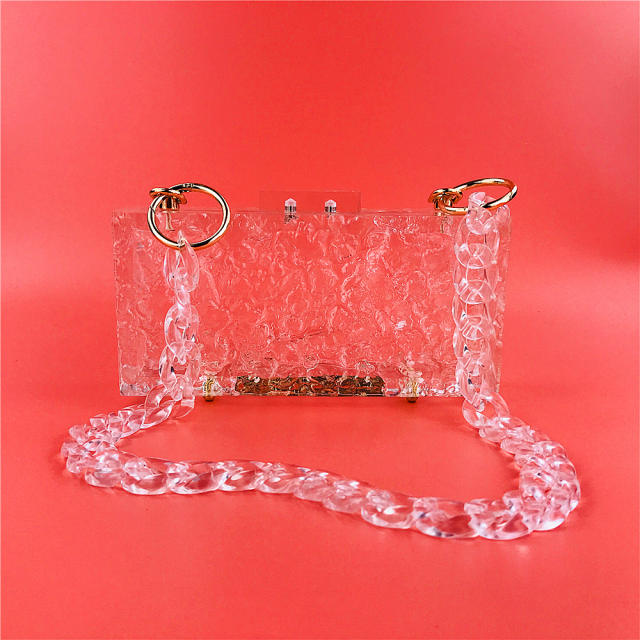 Transparent acrylic evening bags