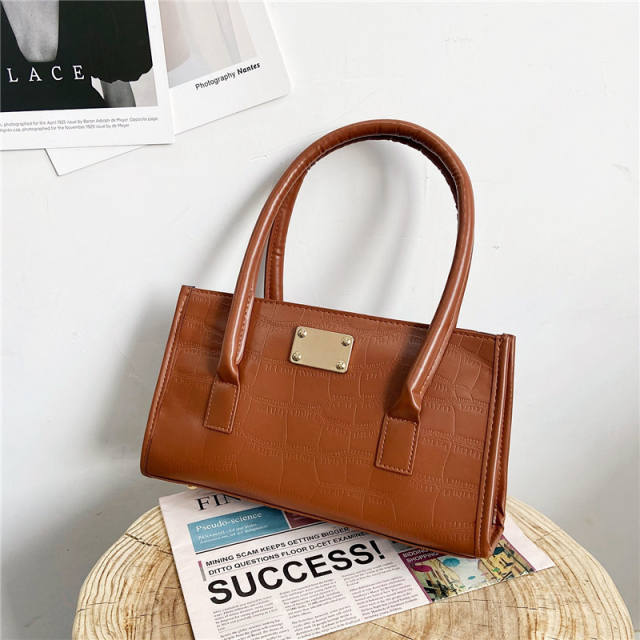 Elegant PU baguette bag