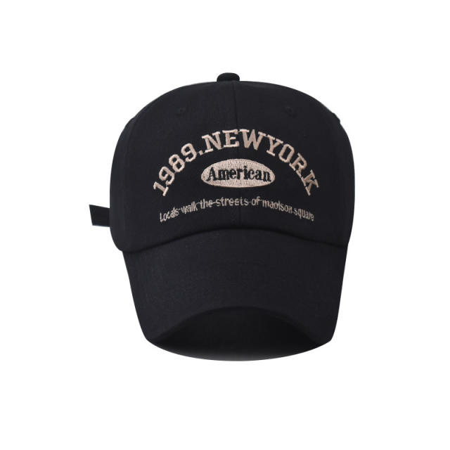 Fashion NEW YORK solid color cotton baseball cap