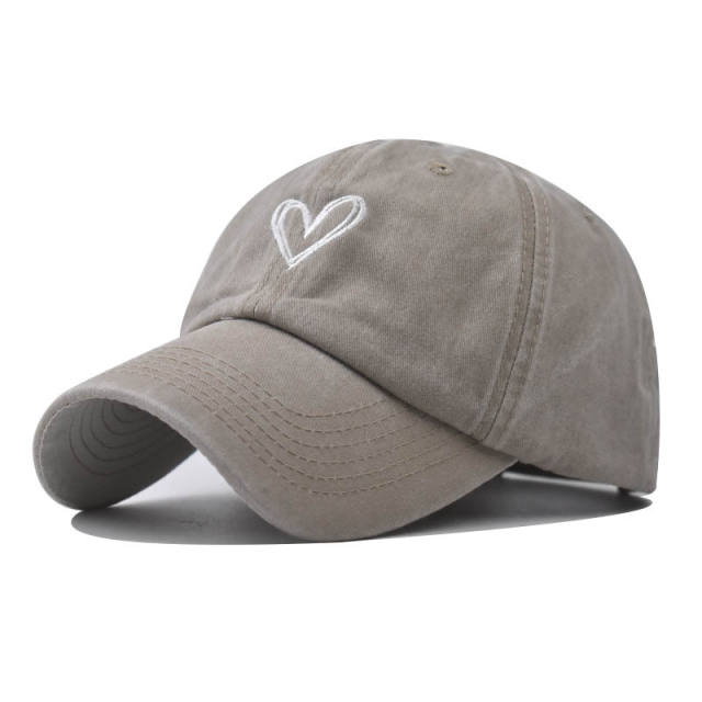 New love pattern cotton baseball cap