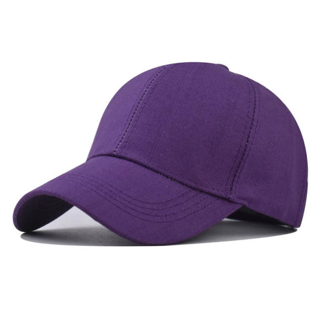 New solid color cotton baseball cap
