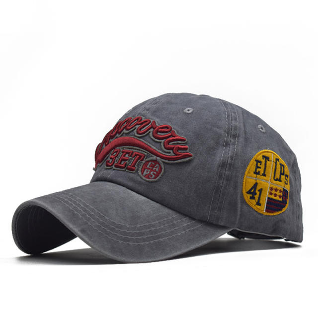 Embroidery letters vintage baseball cap