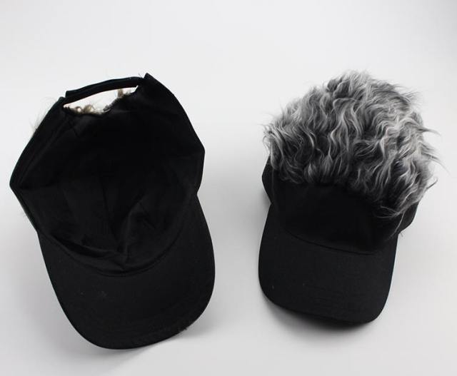 Hot sale wig baseball cap for men and women