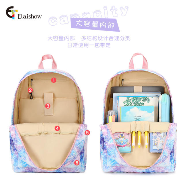 3pcs large capacity shoolbags backpack set