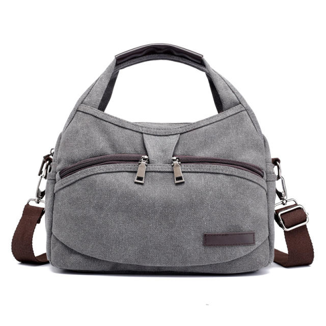 Retro canvas handbag