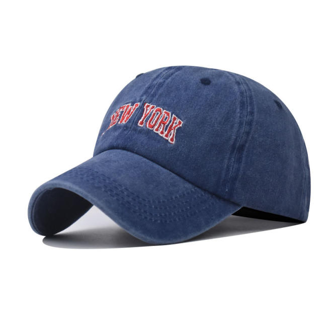 Fashion NEW YORK letter embroidered cotton baseball cap