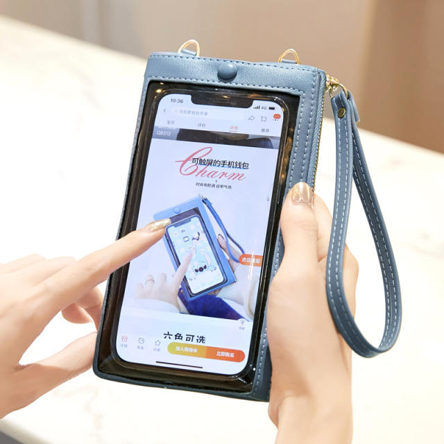 Touchscreen crossbody mini phone bag