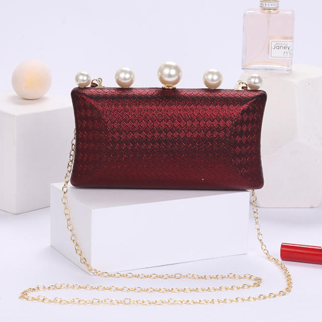 French trend pearl evening bag