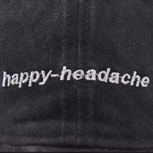 New happy headache letter embroidered cotton baseball cap