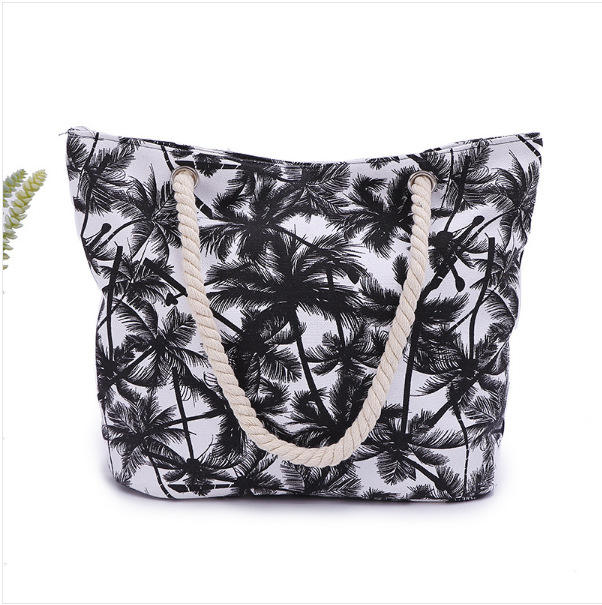 New coconut tree beach tote bag