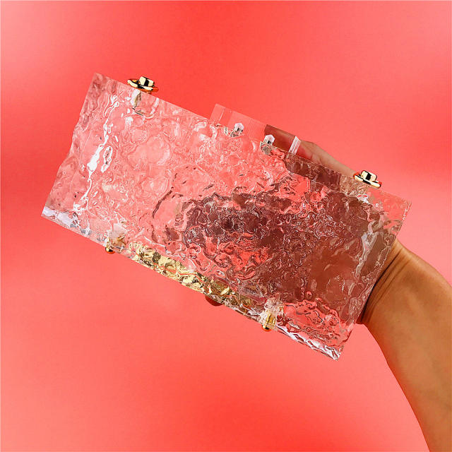 Transparent acrylic evening bags