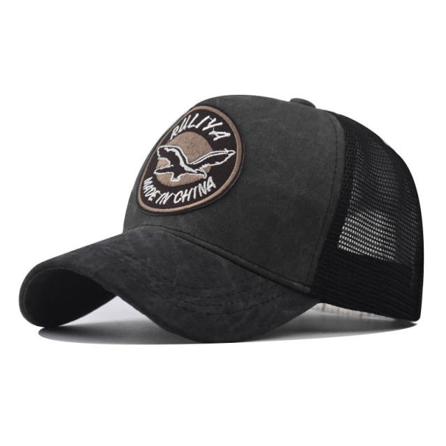 New Eagle logo cotton mesh baseball cap