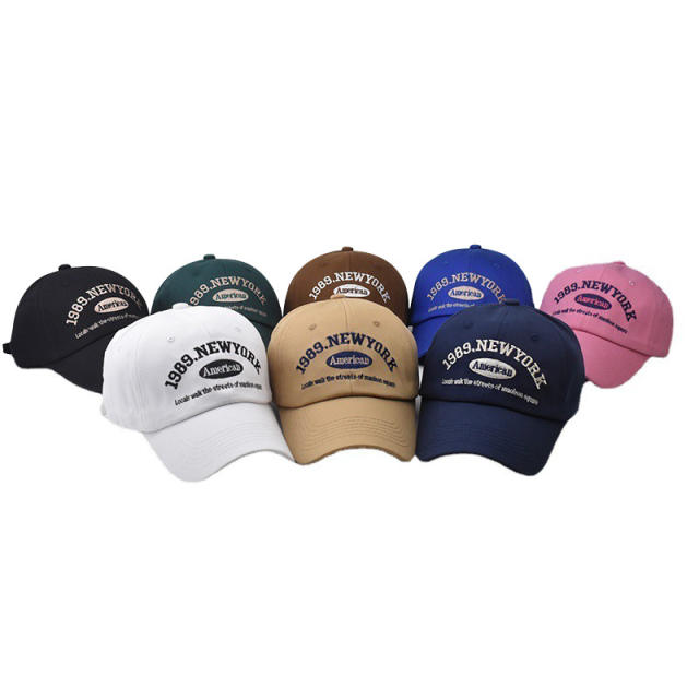 Fashion NEW YORK solid color cotton baseball cap