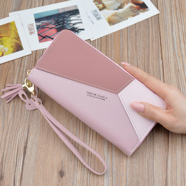 Fashion new color matching tassel purse