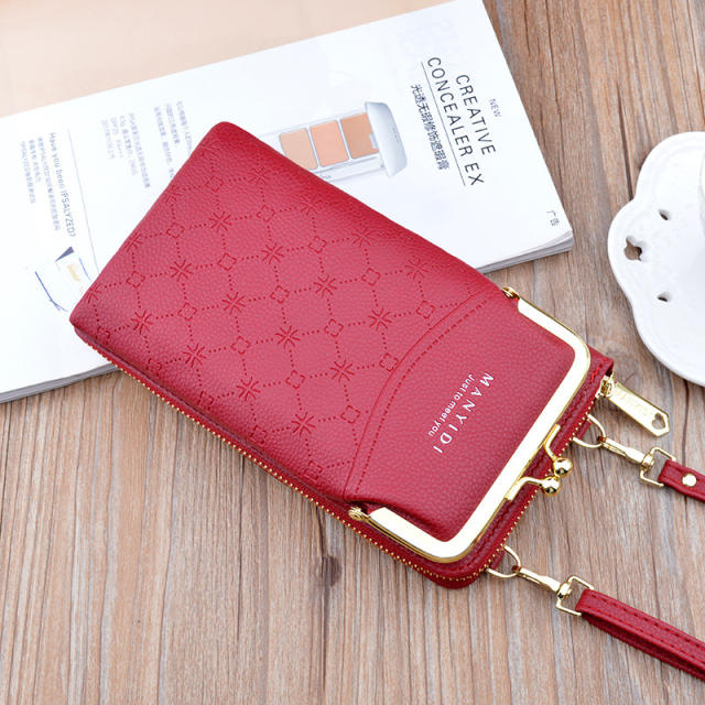 Classic mini zipper small leather bag