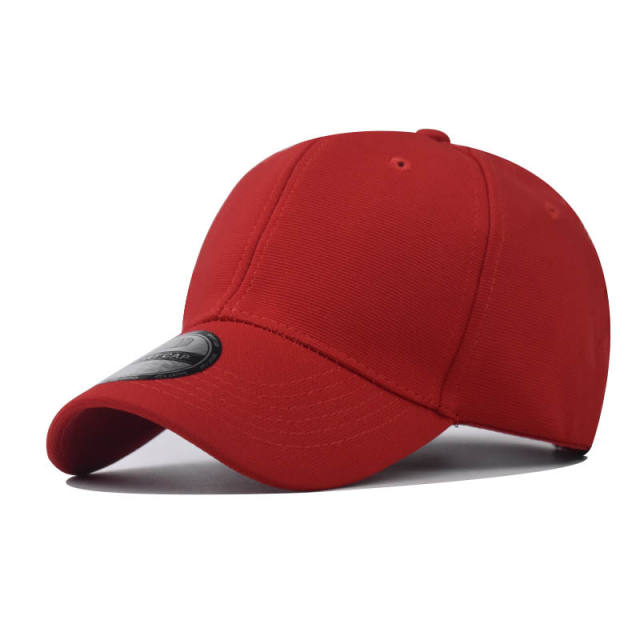 New solid color glossy baseball cap