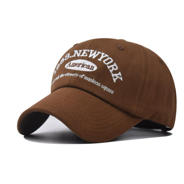 Fashion NEW YORK solid color cotton baseball cap