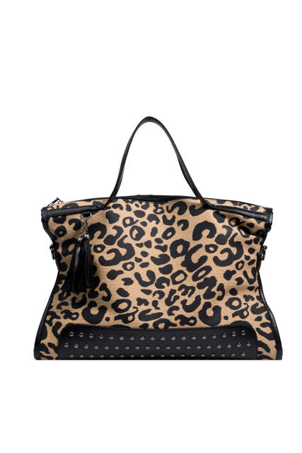 Large capacity animal pattern women handbag