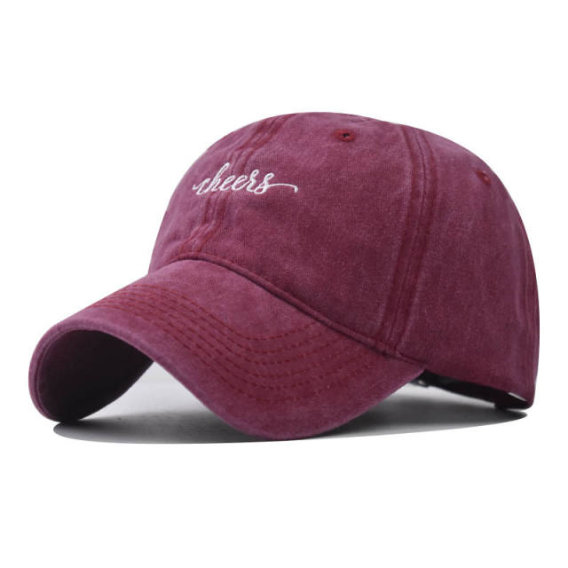 New letter cheesss embroidered cotton baseball cap