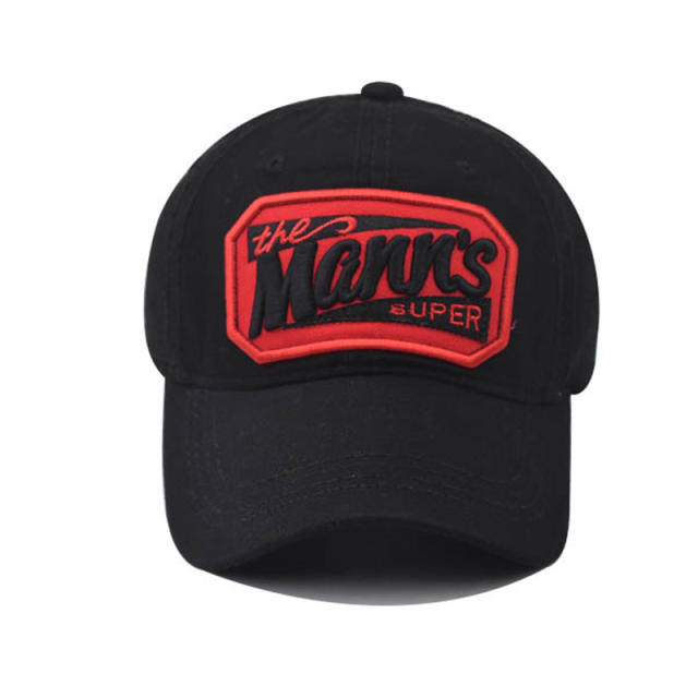 New Marr's letter embroidered cotton baseball cap