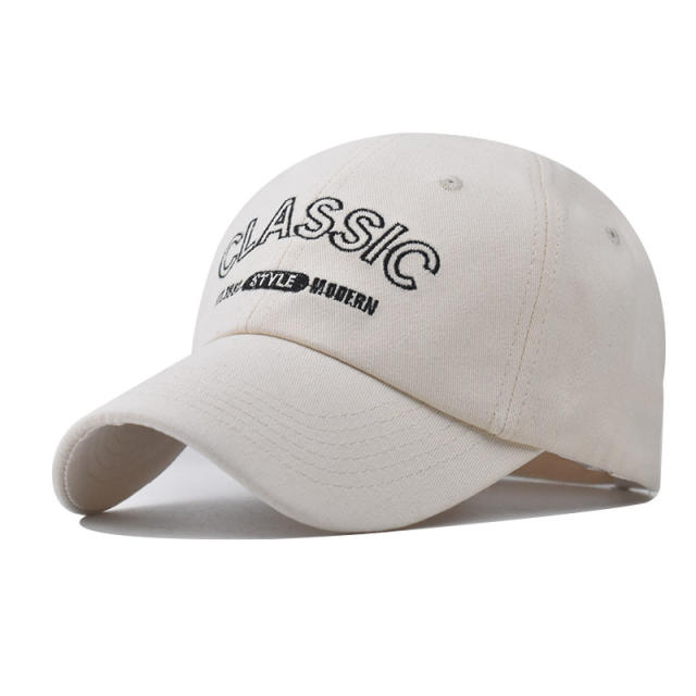 Fashion CLASSIC letter embroidered cotton baseball cap