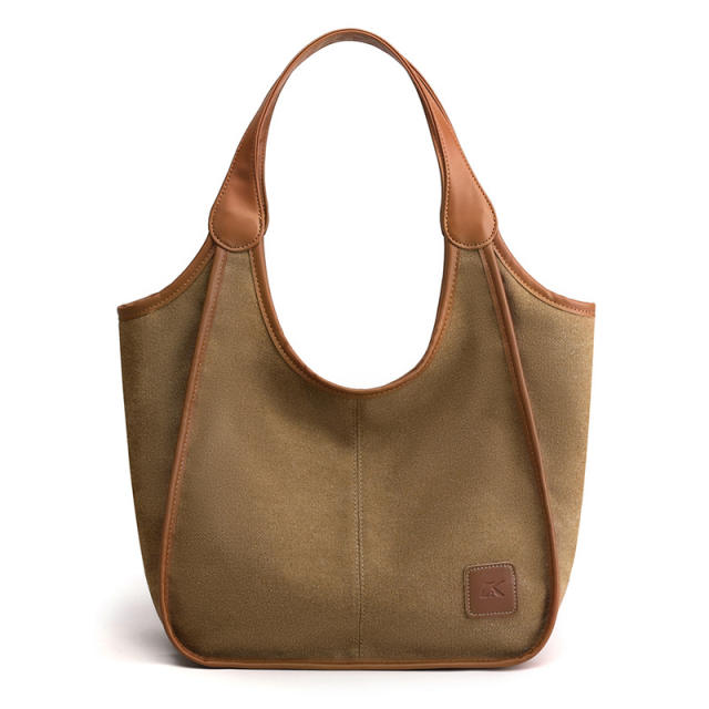 Retro canvas handbag