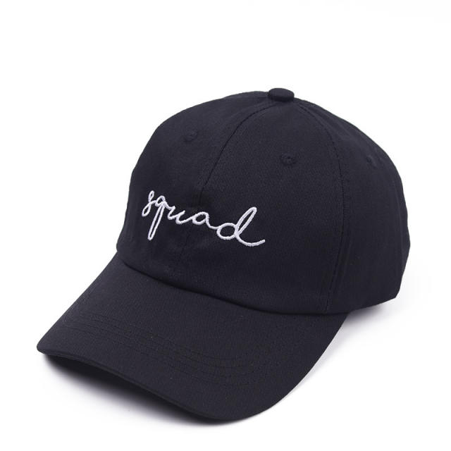 SQUAD BRIDE letter baseball cap