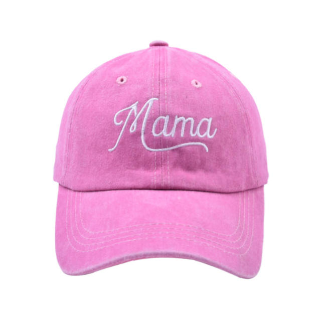 Letters mama embroidery vintage baseball cap