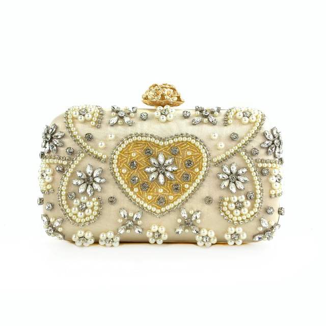 Vintage pearl crystal evening bags