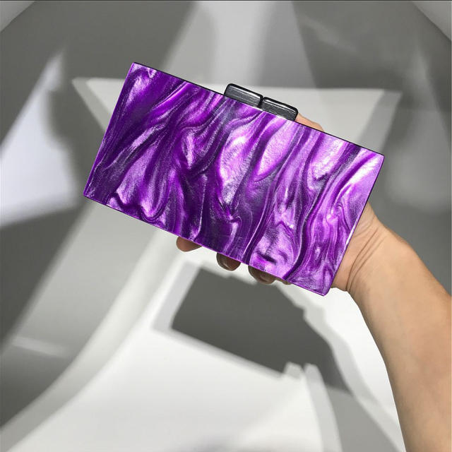 Mother of pearl acrylic evening bags