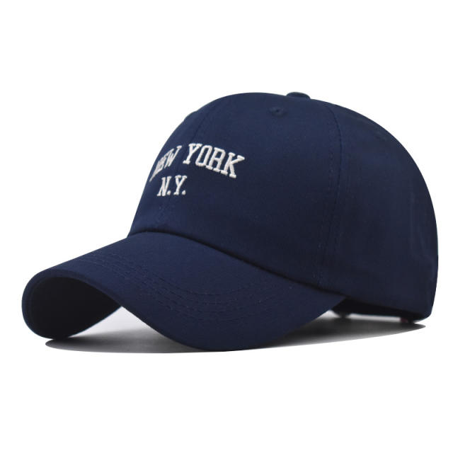 Fashion NEW YORK letter embroidered cotton baseball cap