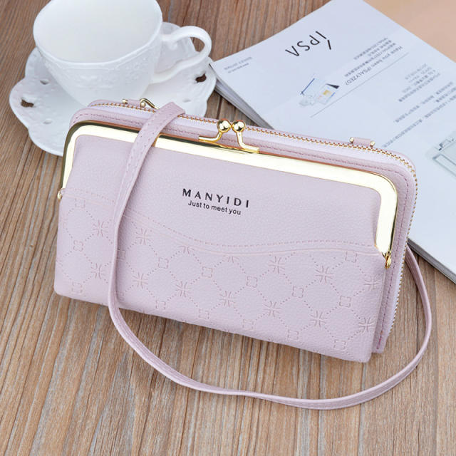 Fashion mini leather zipper purse