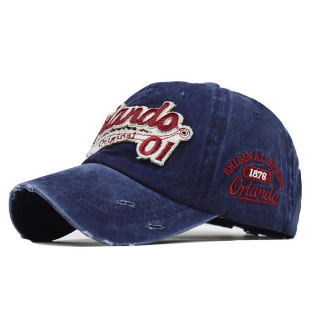 Classic letters embroidery baseball cap
