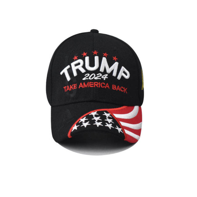 New 2024 Trump embroidered cotton baseball cap
