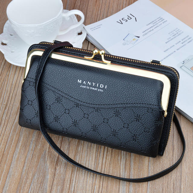 Fashion mini leather zipper purse