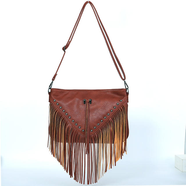 Vintage tassel shoulder bag