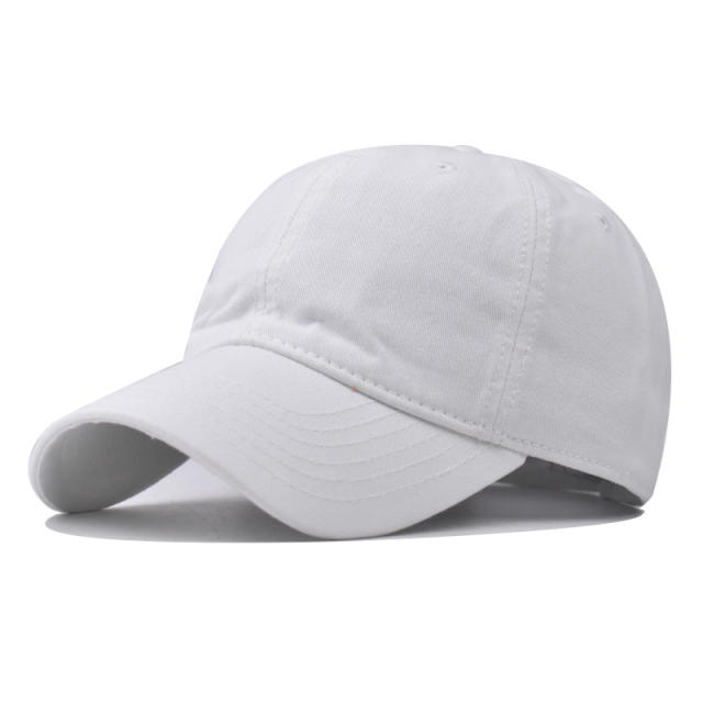 Fashion solid color cotton baseball cap