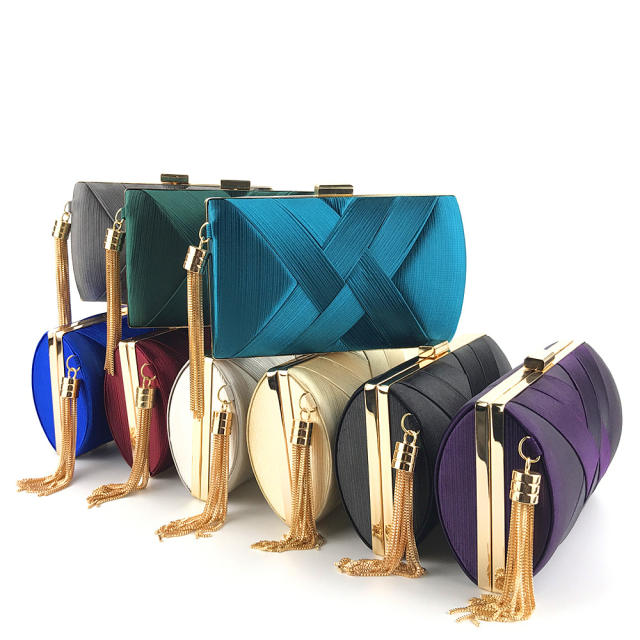 Silk tassel evening bags