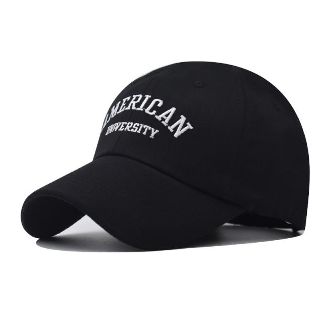 New American letter embroidered cotton baseball cap