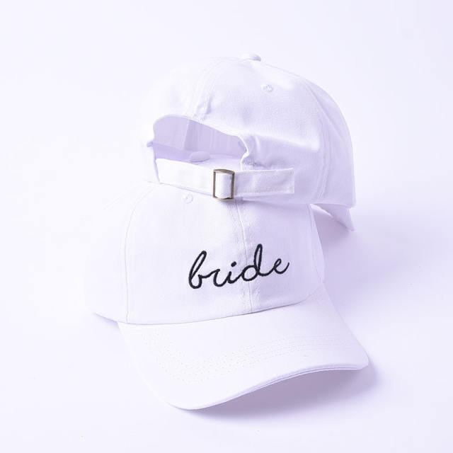 SQUAD BRIDE letter baseball cap