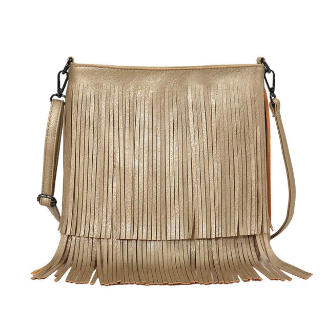 Boho tassel crossbody bag